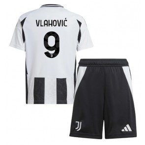 Juventus Dusan Vlahovic #9 Dětské Domácí dres komplet 2024-25 Krátký Rukáv (+ trenýrky)